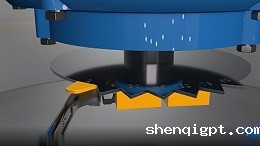 旋振筛偏心块调节物料运行轨迹角度调整图