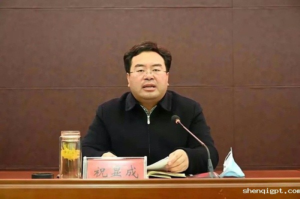 县委副书记、县长祝显成发言